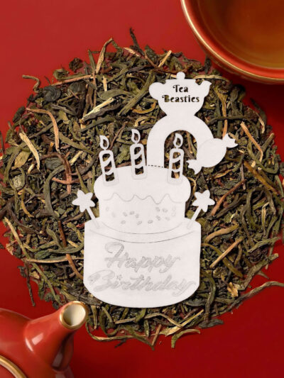 Happy Birthday Cake Shaped Handmade Custom Tea Bag - Image 4