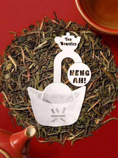 Auspicious Heng Ah 兴 Gold Ingot Handmade Tea Bag - Image 4