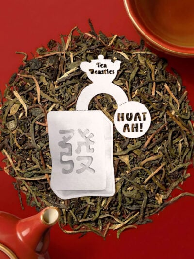 Auspicious Huat Ah 發 Mahjong Tile Shaped Handmade Tea Bag - Image 4