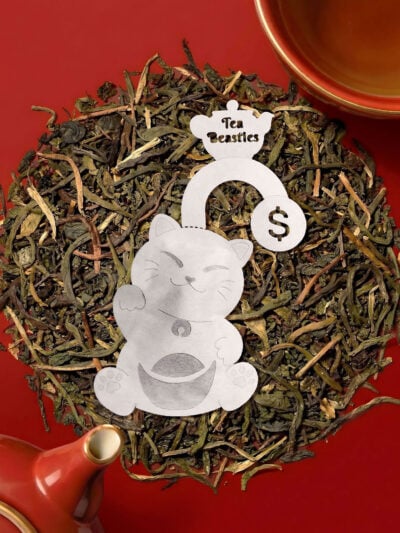 Chinese New Year Fortune Cat 招财猫 Handmade Custom Tea Bag - Image 4