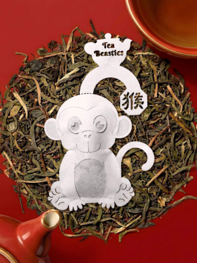 Chinese New Year Monkey Sign 猴年 Handmade Custom Tea Bag - Image 4