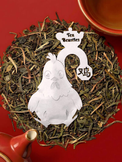 Chinese New Year Rooster Sign 鸡年 Handmade Custom Tea Bag - Image 4