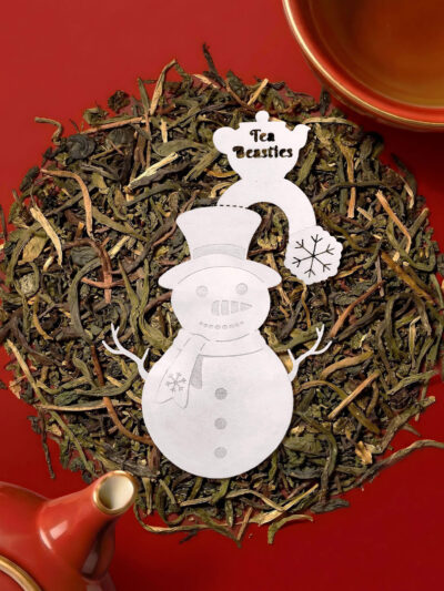 Christmas Snowman Shaped Handmade Custom Tea Bag - Image 4