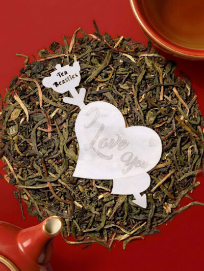 I Love You Heart Shaped Handmade Custom Tea Bag - Image 4