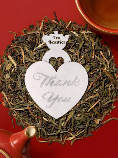 Thank You Heart Shaped Handmade Custom Tea Bag - Image 4