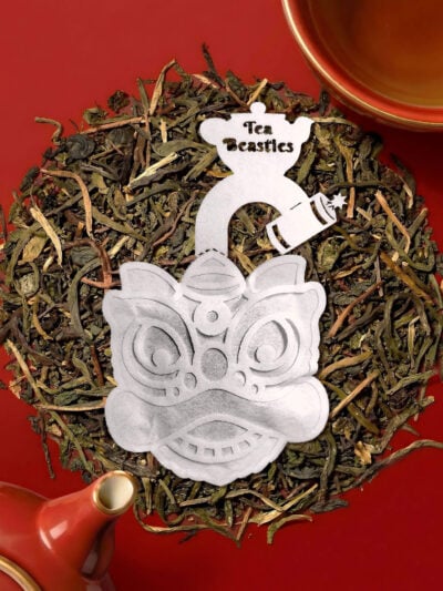 Oriental Lion Dance Head 舞狮头 Handmade Tea Bag - Image 4