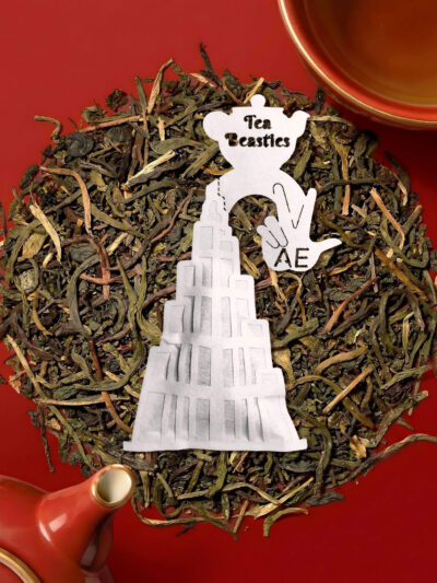 UAE Dubai Burj Khalifa Shaped Handmade Tea Bag - Image 4