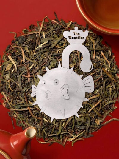Pufferfish Shaped Handmade Custom Tea Bag - Image 4