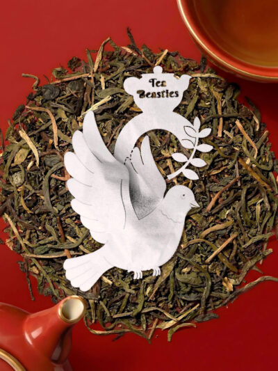 World Peace Dove Handmade Custom Tea Bag - Image 4