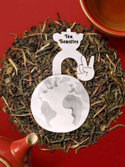World Peace Earth Globe Handmade Custom Tea Bag - Image 4