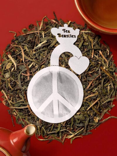 World Peace Symbol Handmade Custom Tea Bag - Image 4