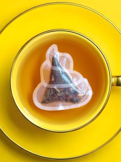 Poop Shaped Handmade Custom Tea Bag