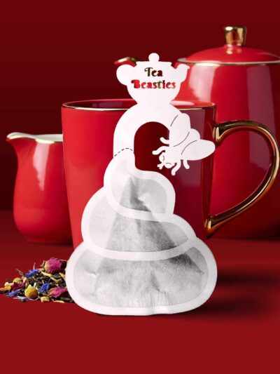 Alternative view of Poop Shaped Handmade Custom Tea Bag