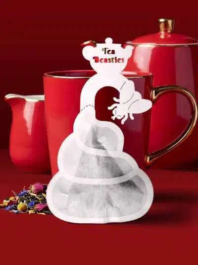 Alternative view of Poop Shaped Handmade Custom Tea Bag