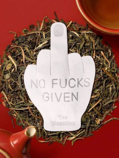 Middle Finger “No Fucks Given” Handmade Custom Tea Bag - Image 5