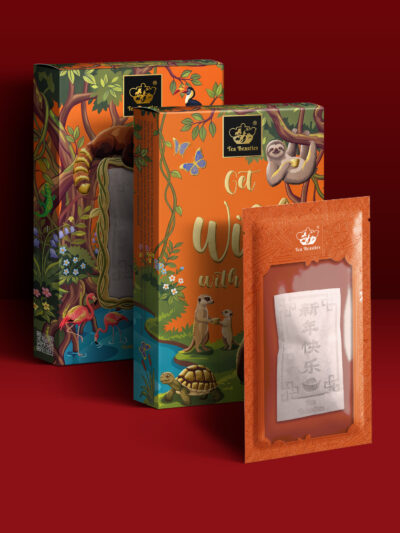 Chinese New Year Ang Bao 新年快乐红包 Handmade Custom Tea Bag - Image 3