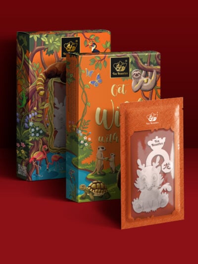 Chinese New Year Dragon Sign 龙年 Handmade Custom Tea Bag - Image 3