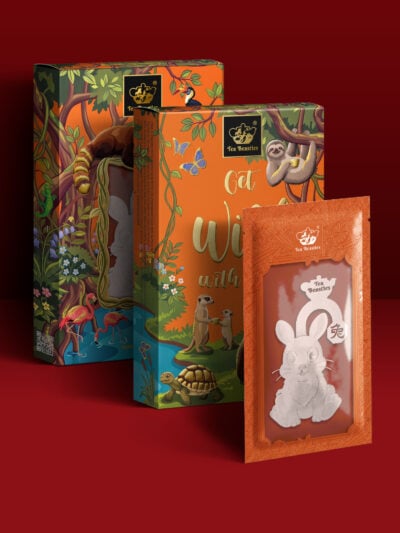 Mid Autumn Chinese New Year Rabbit Sign 兔年 Handmade Custom Tea Bag - Image 3