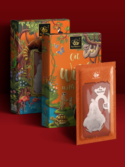 Chinese New Year Rooster Sign 鸡年 Handmade Custom Tea Bag - Image 3