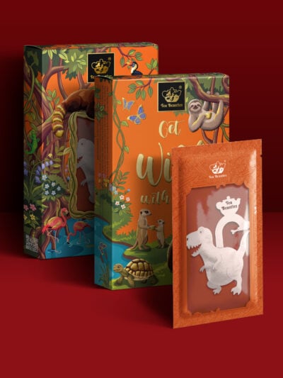 Dinosaur Shaped Tyrannosaurus Rex Custom Tea Bag - Image 3