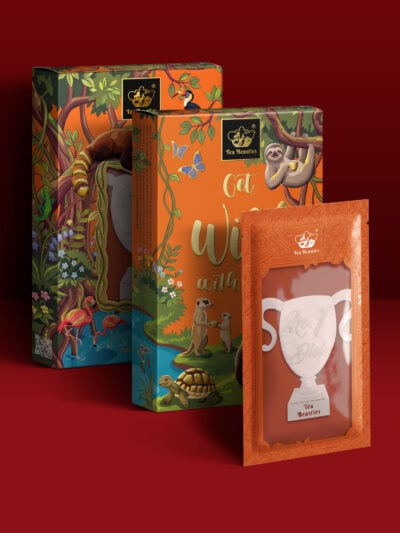 No.1 Dick Trophy Shaped Handmade Custom Tea Bag - Image 3