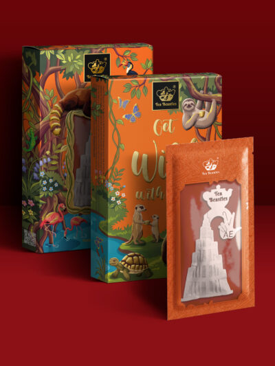 UAE Dubai Burj Khalifa Shaped Handmade Tea Bag - Image 3