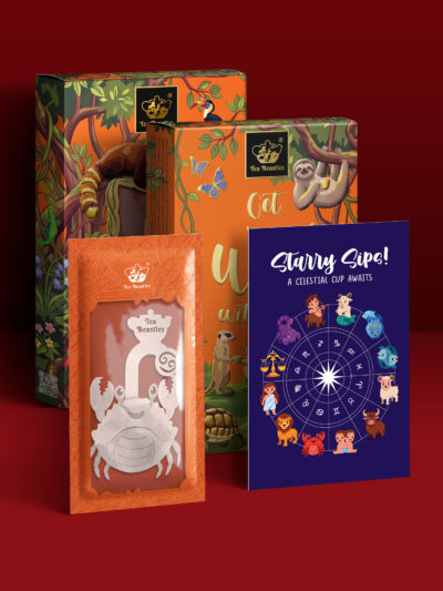Horoscope Cancer Zodiac Handmade Custom Tea Bag - Image 3