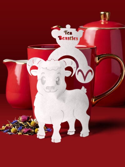 Alternative view of Horoscope Aries Zodiac Handmade Custom Tea Bag