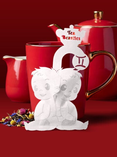 Alternative view of Horoscope Gemini Zodiac Handmade Custom Tea Bag