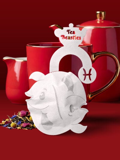 Alternative view of Horoscope Pisces Zodiac Handmade Custom Tea Bag