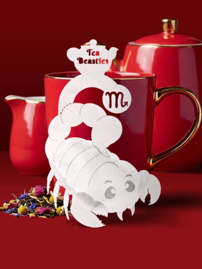 Alternative view of Horoscope Scorpio Zodiac Handmade Custom Tea Bag