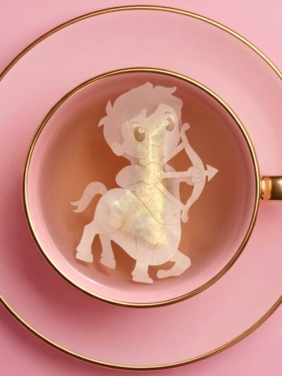 Horoscope Sagittarius Zodiac Handmade Custom Tea Bag