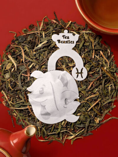 Horoscope Pisces Zodiac Handmade Custom Tea Bag - Image 4