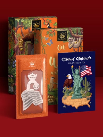United States Of America Flag Shaped Handmade Tea Bag - Image 3