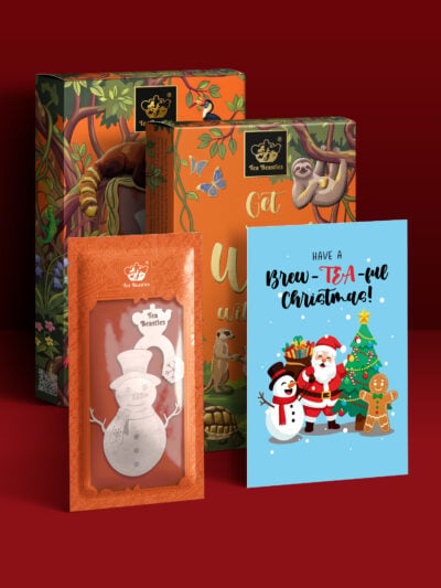 Christmas Snowman Shaped Handmade Custom Tea Bag - Image 3