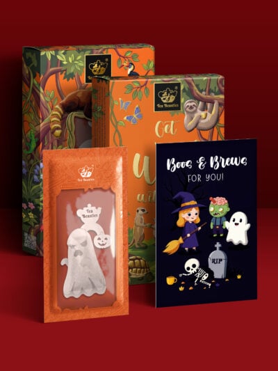 Halloween Ghost Shaped Handmade Custom Tea Bag - Image 3