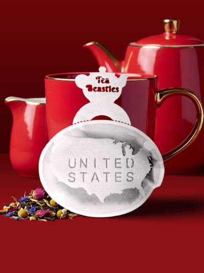 Alternative view of United States of America Map Shaped Handmade Tea Bag