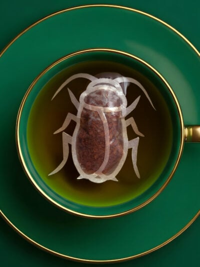 Cockroach Shaped Handmade Custom Tea Bag